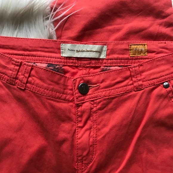 Pilcro and the Letterpress Coral Straight Pant - Picture 2 of 8